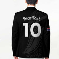New Zealand Rugby Custom Blazer Sporty Silver Fern Shape with Maori Tattoos - Polynesian Pride