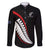 New Zealand Rugby Custom Family Matching Summer Maxi Dress and Hawaiian Shirt Sporty Silver Fern Shape with Maori Tattoos - Polynesian Pride