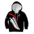 New Zealand Rugby Custom Kid Hoodie Sporty Silver Fern Shape with Maori Tattoos - Polynesian Pride
