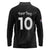 New Zealand Rugby Custom Long Sleeve Polo Shirt Sporty Silver Fern Shape with Maori Tattoos - Polynesian Pride