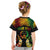 Personalised Pohnpei Independence Day Kid T Shirt Polynesian Tattoo and Plumeria Reggae Color