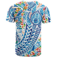Hawaiian Turtle and Lei T Shirt Tribal Kakau and Tropical Plants Human Heart