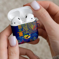 Hawaii Ocean AirPods Case Pineapple Turtle and Mango Reef Triggerfish and Kakau Tattoo