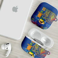Hawaii Ocean AirPods Case Pineapple Turtle and Mango Reef Triggerfish and Kakau Tattoo