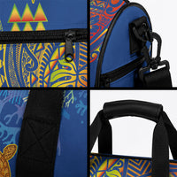 Hawaii Ocean Duffle Bag Pineapple Turtle and Mango Reef Triggerfish and Kakau Tattoo