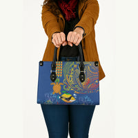 Hawaii Ocean Leather Bag Pineapple Turtle and Mango Reef Triggerfish and Kakau Tattoo