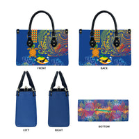 Hawaii Ocean Leather Bag Pineapple Turtle and Mango Reef Triggerfish and Kakau Tattoo