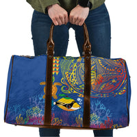 Hawaii Ocean Travel Bag Pineapple Turtle and Mango Reef Triggerfish and Kakau Tattoo