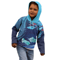 Personalized Hawaii Swimming Kid Hoodie Tribal Sporty Style