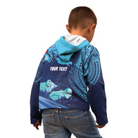 Personalized Hawaii Swimming Kid Hoodie Tribal Sporty Style