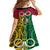 Vanuatu Family Matching Off Shoulder Short Dress and Hawaiian Shirt Pig Tusk Mix Maori Pattern and Namele Leaf LT03 - Polynesian Pride