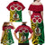 Personalised Vanuatu Family Matching Off Shoulder Long Sleeve Dress and Hawaiian Shirt Pig Tusk Mix Maori Pattern and Namele Leaf LT03 - Polynesian Pride