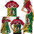 Personalised Vanuatu Family Matching Short Sleeve Bodycon Dress and Hawaiian Shirt Pig Tusk Mix Maori Pattern and Namele Leaf LT03 - Polynesian Pride