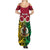 Personalised Vanuatu Family Matching Summer Maxi Dress and Hawaiian Shirt Pig Tusk Mix Maori Pattern and Namele Leaf LT03 - Polynesian Pride