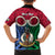 Personalised Vanuatu Shefa Province Kid Hawaiian Shirt Pig Tusk Mix Maori Pattern and Namele Leaf LT03 - Polynesian Pride