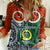 Vanuatu Penama Province Women Casual Shirt Pig Tusk Mix Maori Pattern and Namele Leaf LT03 Female Orange - Polynesian Pride