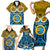 Vanuatu Sanma Province Family Matching Short Sleeve Bodycon Dress and Hawaiian Shirt Pig Tusk Mix Maori Pattern and Namele Leaf LT03 - Polynesian Pride