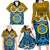 Personalised Vanuatu Sanma Province Family Matching Long Sleeve Bodycon Dress and Hawaiian Shirt Pig Tusk Mix Maori Pattern and Namele Leaf LT03 - Polynesian Pride