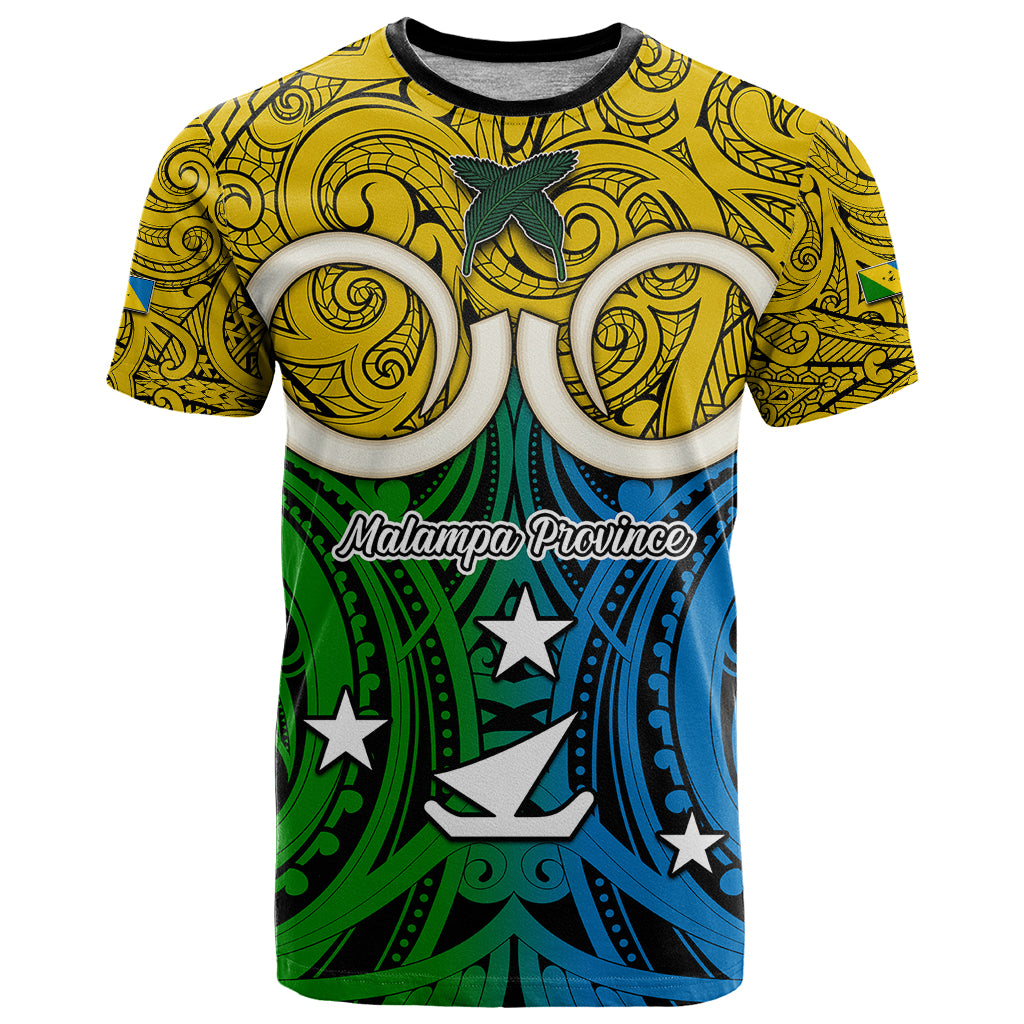 Vanuatu Malampa Province T Shirt Pig Tusk Mix Maori Pattern and Namele Leaf LT03 Yellow - Polynesian Pride