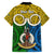 Personalised Vanuatu Malampa Province Family Matching Long Sleeve Bodycon Dress and Hawaiian Shirt Pig Tusk Mix Maori Pattern and Namele Leaf LT03 - Polynesian Pride