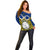 Vanuatu Torba Province Off Shoulder Sweater Pig Tusk Mix Maori Pattern and Namele Leaf LT03 - Polynesian Pride