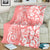 Hawaii Kauai Island Blanket Hibiscus Pattern Seamless Tribal Simple Pink Pastel LT03 - Polynesian Pride