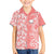 Custom Hawaii Kauai Island Family Matching Off Shoulder Maxi Dress and Hawaiian Shirt Hibiscus Pattern Seamless Tribal Simple Pink Pastel LT03 Son's Shirt Pink - Polynesian Pride