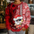 Mele Kalikimaka Hawaii Christmas Kid Ugly Christmas Sweater Santa Claus Kakau Tribal Mix Polynesia Tattoo LT03 - Polynesian Pride