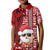 Mele Kalikimaka Hawaii Christmas Kid Polo Shirt Santa Claus Kakau Tribal Mix Polynesia Tattoo LT03 Kid Red - Polynesian Pride