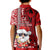 Mele Kalikimaka Hawaii Christmas Kid Polo Shirt Santa Claus Kakau Tribal Mix Polynesia Tattoo LT03 - Polynesian Pride