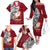 French Polynesia Christmas Family Matching Off Shoulder Long Sleeve Dress and Hawaiian Shirt Santa Hold Seal with Polynesian Tribal Tattoo LT03 - Polynesian Pride