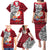 French Polynesia Christmas Family Matching Puletasi Dress and Hawaiian Shirt Santa Hold Seal with Polynesian Tribal Tattoo LT03 - Polynesian Pride