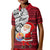 French Polynesia Christmas Kid Polo Shirt Santa Hold Seal with Polynesian Tribal Tattoo LT03 Kid Red - Polynesian Pride