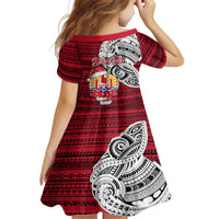 Custom French Polynesia Christmas Family Matching Off Shoulder Maxi Dress and Hawaiian Shirt Santa Hold Seal with Polynesian Tribal Tattoo LT03 - Polynesian Pride