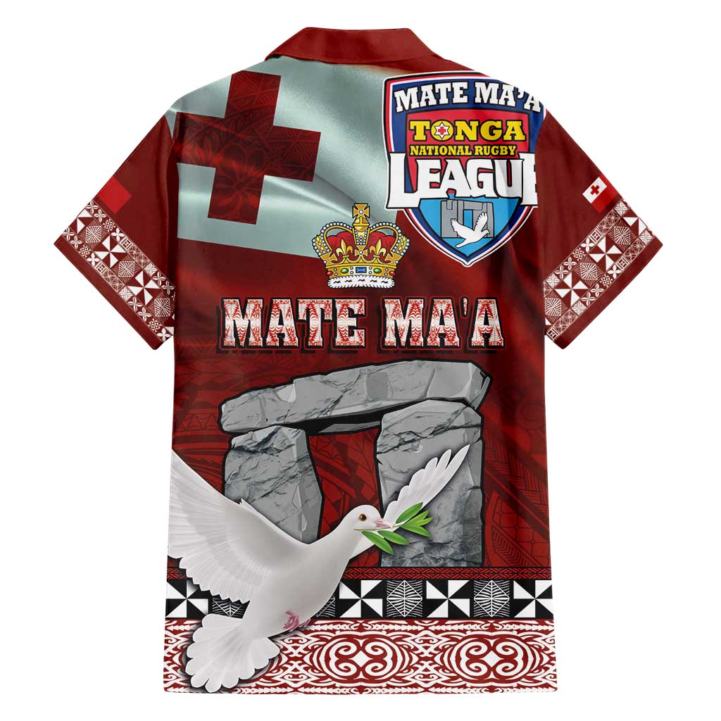 Mate Ma'a Tonga Family Matching Short Sleeve Bodycon Dress and Hawaiian Shirt Haamonga a Maui and White Dove - Tongan Kupesi Ngatu LT03 - Polynesian Pride