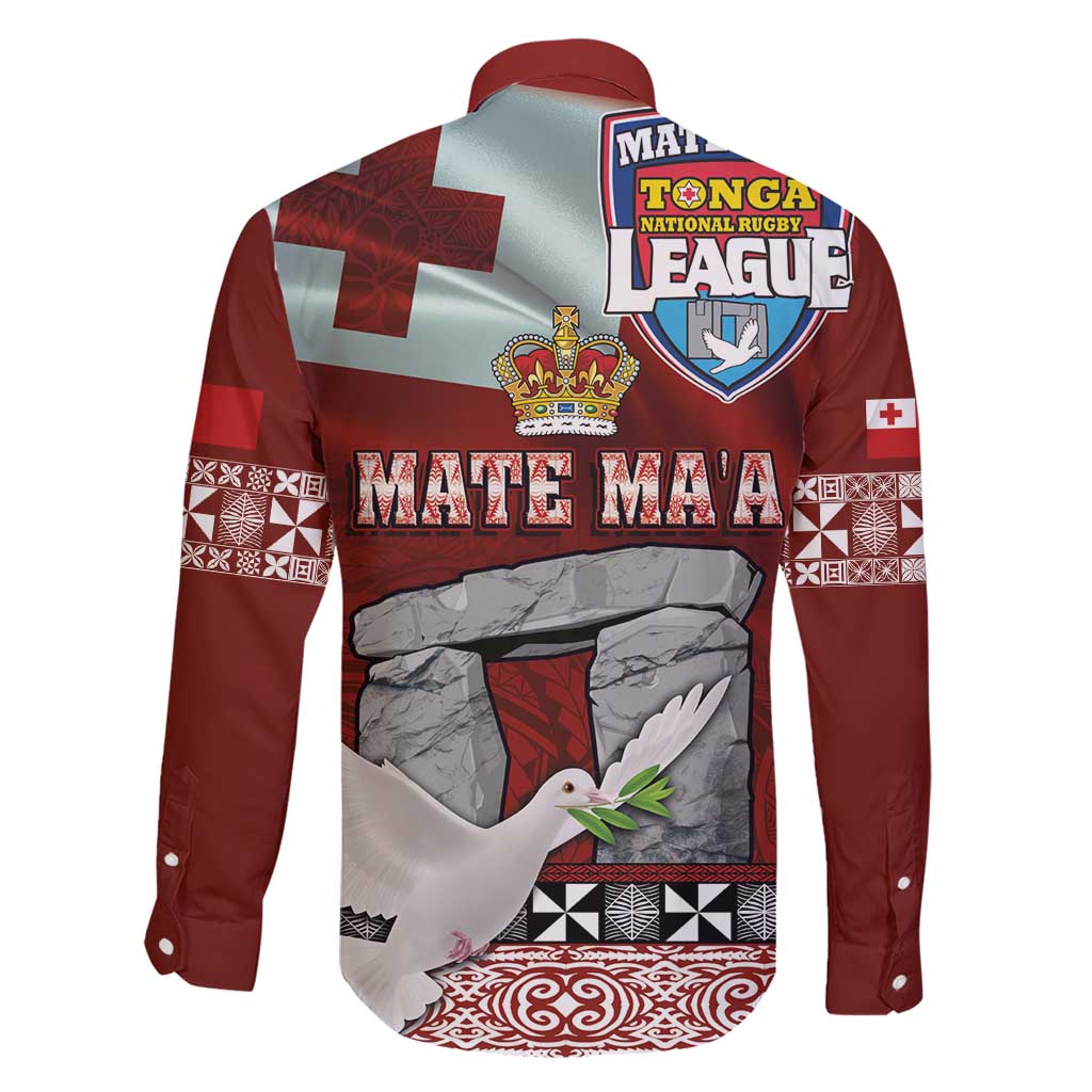 Mate Ma'a Tonga Family Matching Short Sleeve Bodycon Dress and Hawaiian Shirt Haamonga a Maui and White Dove - Tongan Kupesi Ngatu LT03 - Polynesian Pride