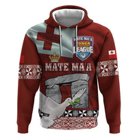 Mate Ma'a Tonga Zip Hoodie Haamonga a Maui and White Dove - Tongan Kupesi Ngatu LT03 Pullover Hoodie Red - Polynesian Pride