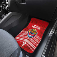 Mate Ma'a Tonga Car Mats Douple White Dove and Kupesi Ngatu Art Tattoo