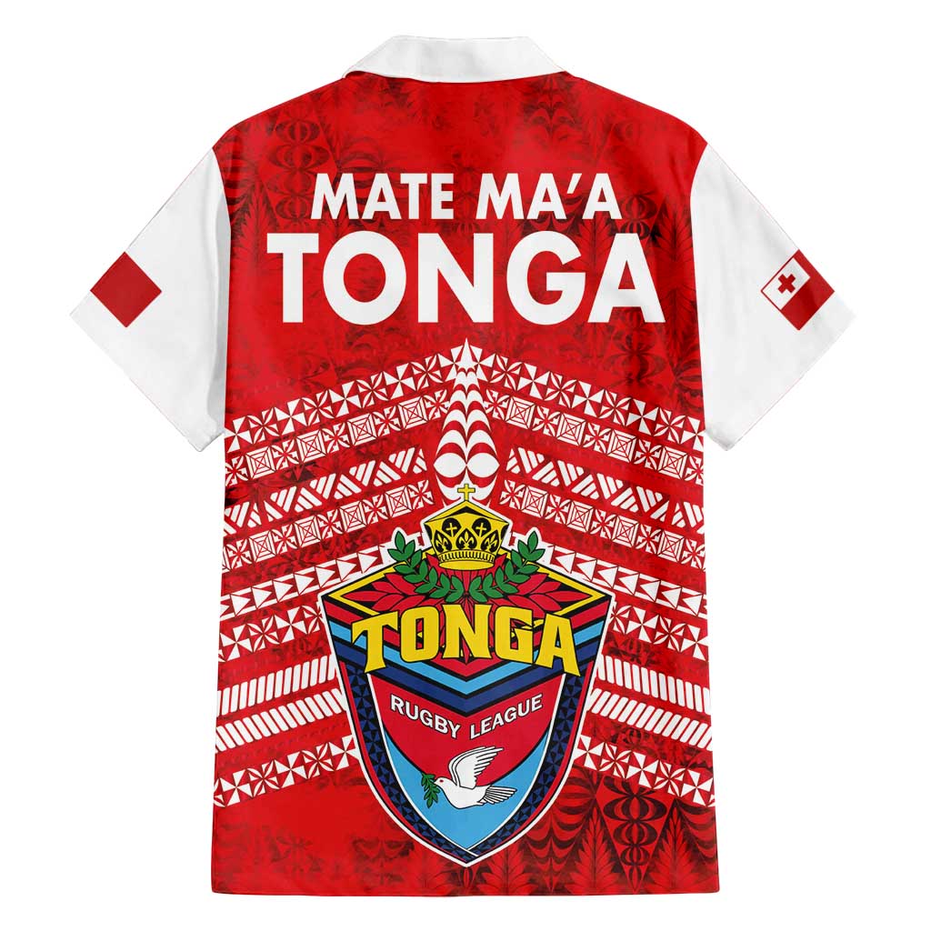 Mate Ma'a Tonga Family Matching Tank Maxi Dress and Hawaiian Shirt Douple White Dove and Kupesi Ngatu Art Tattoo