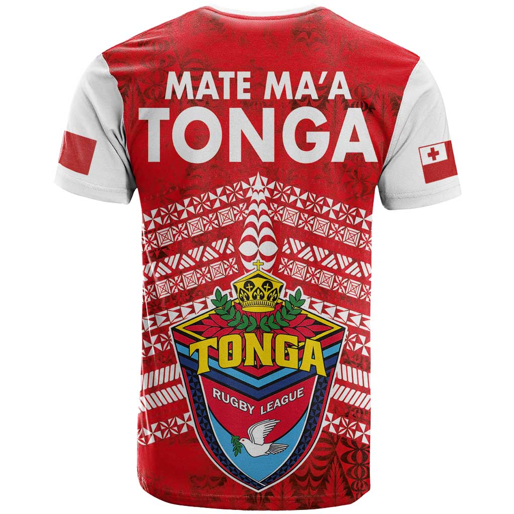 Mate Ma'a Tonga T Shirt Douple White Dove and Kupesi Ngatu Art Tattoo