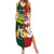 Custom Mate Ma'a Tonga and Australia Kangaroo Summer Maxi Dress Nation Seal with Mascot Aboriginal and Tongan Kupesi Ngatu Art