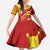 Rotuma Island Family Matching Long Sleeve Bodycon Dress and Hawaiian Shirt Fijian Tapa with Polynesian Art and Hibiscus