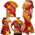 Rotuma Island Family Matching Mermaid Dress and Hawaiian Shirt Fijian Tapa with Polynesian Art and Hibiscus