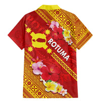 Rotuma Island Family Matching Mermaid Dress and Hawaiian Shirt Fijian Tapa with Polynesian Art and Hibiscus