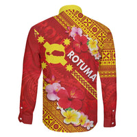 Rotuma Island Family Matching Short Sleeve Bodycon Dress and Hawaiian Shirt Fijian Tapa with Polynesian Art and Hibiscus