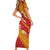 Rotuma Island Family Matching Short Sleeve Bodycon Dress and Hawaiian Shirt Fijian Tapa with Polynesian Art and Hibiscus