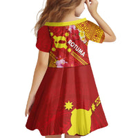 Rotuma Island Family Matching Summer Maxi Dress and Hawaiian Shirt Fijian Tapa with Polynesian Art and Hibiscus