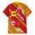 Rotuma Island Family Matching Summer Maxi Dress and Hawaiian Shirt Fijian Tapa with Polynesian Art and Hibiscus