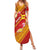 Rotuma Island Family Matching Summer Maxi Dress and Hawaiian Shirt Fijian Tapa with Polynesian Art and Hibiscus