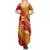 Rotuma Island Family Matching Summer Maxi Dress and Hawaiian Shirt Fijian Tapa with Polynesian Art and Hibiscus